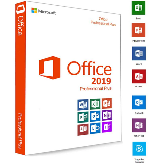 Microsoft®Office 2019 PROFESSIONAL PLUS 32/64 BIT LICENSE KEY, Retail